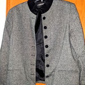 Liz Claiborne blazer, size 14, black/grey
